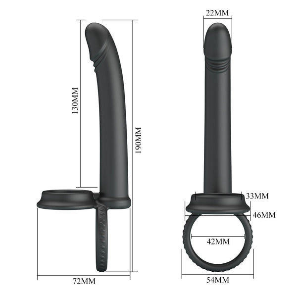 Moses Dildo D'Aggancio con Doppio Sostegno