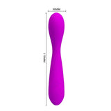 Vibratore Punto G Nigel viola dimensioni 173mm con controlli integrati