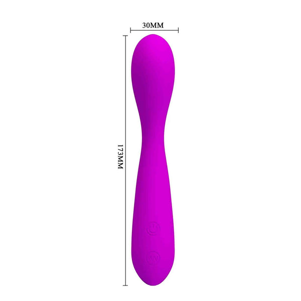 Vibratore Punto G Nigel viola dimensioni 173mm con controlli integrati