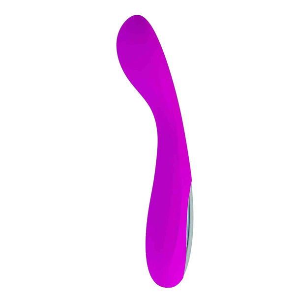 Profilo laterale vibratore Nigel viola design ergonomico curvo
