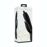Scatola regalo nera vibratore rabbit Nilo con dettagli geometrici dorati