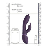 Dimensioni vibratore rabbit nero 22 cm confronto con lattina e rossetto
