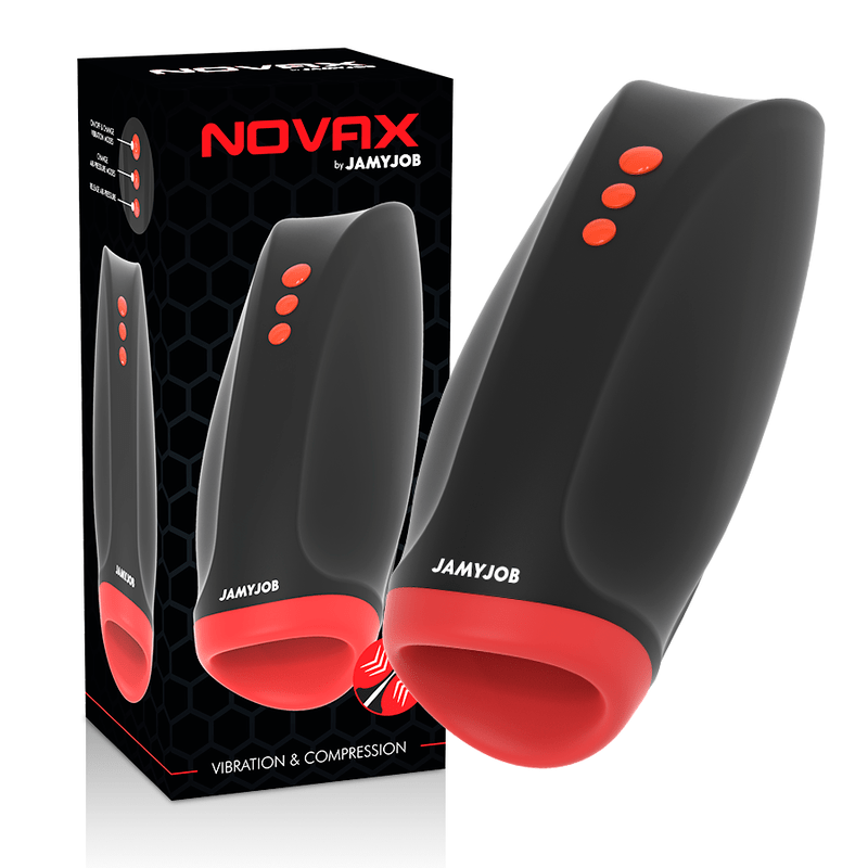 Novax Masturbatore Pene con Compressione e Vibrazione