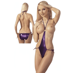 Nude Body Set - Viola effetto lucido, Taglia Unica S/L