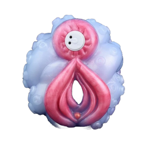 Pannello di controllo pulsante bianco masturbatore Octopus Orana silicone liquido SeaJade