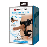 Scatola harness strapon Pretty Love con dildo vibrante e funzione eiaculazione