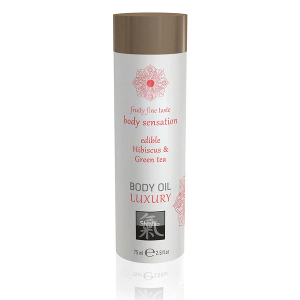 Olio da Massaggio commestibile Ibisco e Tè verde 75 ml