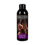 Fronte bottiglia olio massaggio erotico indiano Magoon 100ml coppia intima