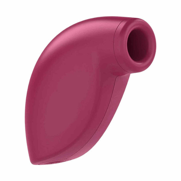 Satisfyer One Night Stand stimolatore aria polso rosa scuro vista angolata apertura cilindrica