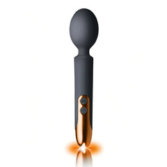 Oriel Potente Massaggiatore Clitorideo in Silicone con 10 diversi programmi di vibrazione e pulsazione, Ricarica Magnetica, fino