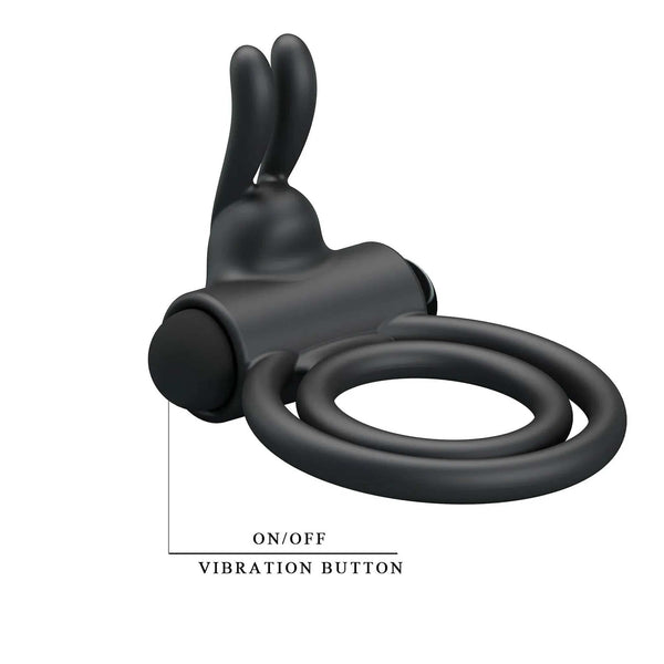 Osmond Anello Vibrante Doppio in Silicone Medicale