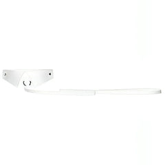 Ouch! Deluxe - Collare a colletto con guinzaglio coordinato - Bianco lucido