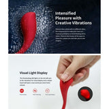 Vibratore rosso LED sincronizzato con vibrazioni e controllo modalità