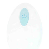 Ovetto vibrante wireless azzurro con pulsante di accensione