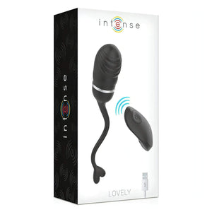 Ovulo Vibrante Wireless in Silicone con 10 modalità di vibrazione - Ricaricabile, Nero, Silicone