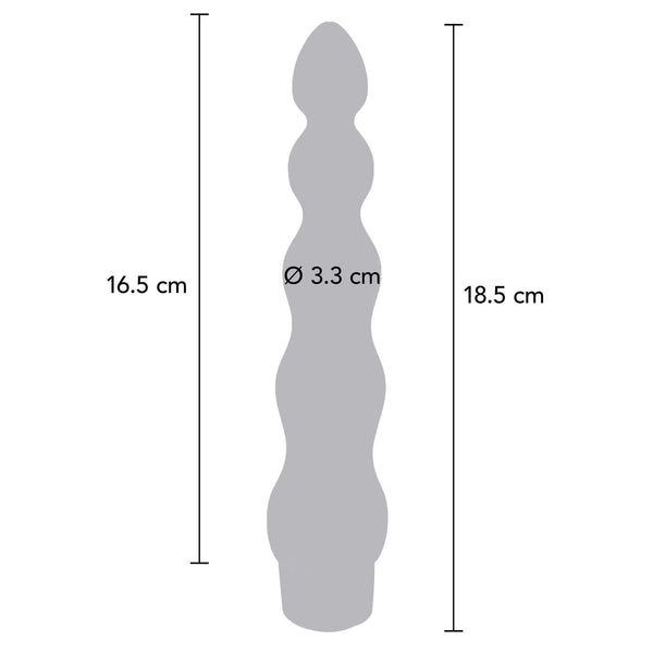 Schema dimensioni palline anali vibranti ToyJoy Stairway To Heaven 18.5 cm