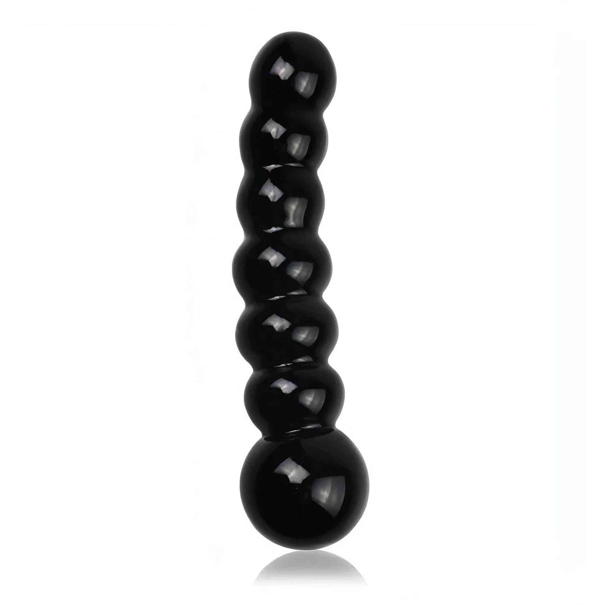 Palline anali in vetro - Nero