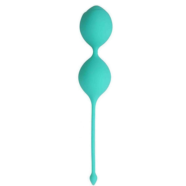 Palline Kegel silicone azzurre doppia sfera manico inferiore