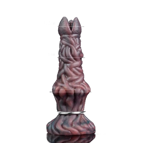 Vista frontale Pandora Ovipositor verticale con quattro anelli metallici