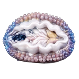 Toy masturbatore GEEBA Deep Sea Secret vista frontale silicone liquido perla iridescente