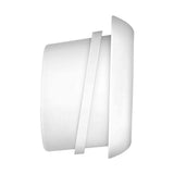 Punta Climax bianca vista sezione trasversale con coperchio staccabile per Satisfyer