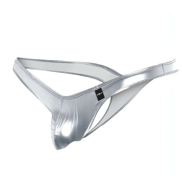 Perizoma Argentato Lucido con Push Up