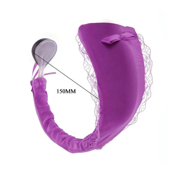Perizoma C-String Vibrante Wireless Invisibile e Autoreggente con 10 diversi programmi di vibrazione visualizzabili sul LED Dis