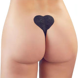 Perizoma nero adesivo in silicone - Non irrita la pelle, autoadesivo, riutilizzabile, lavabile - Taglia Unica S/L