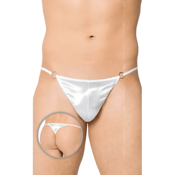 Perizoma uomo bianco lucido – Taglia Unica