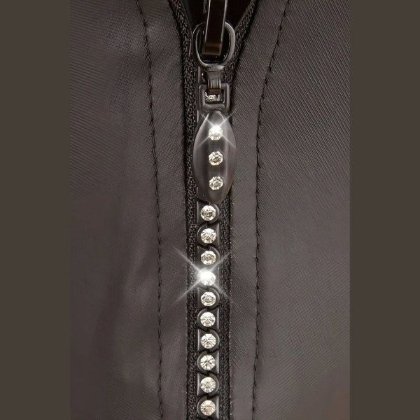 Perizoma uomo con zip di strass