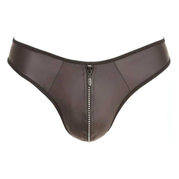 Perizoma uomo con zip di strass