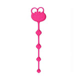 Perline anali silicone rosa forma rana con quattro sfere