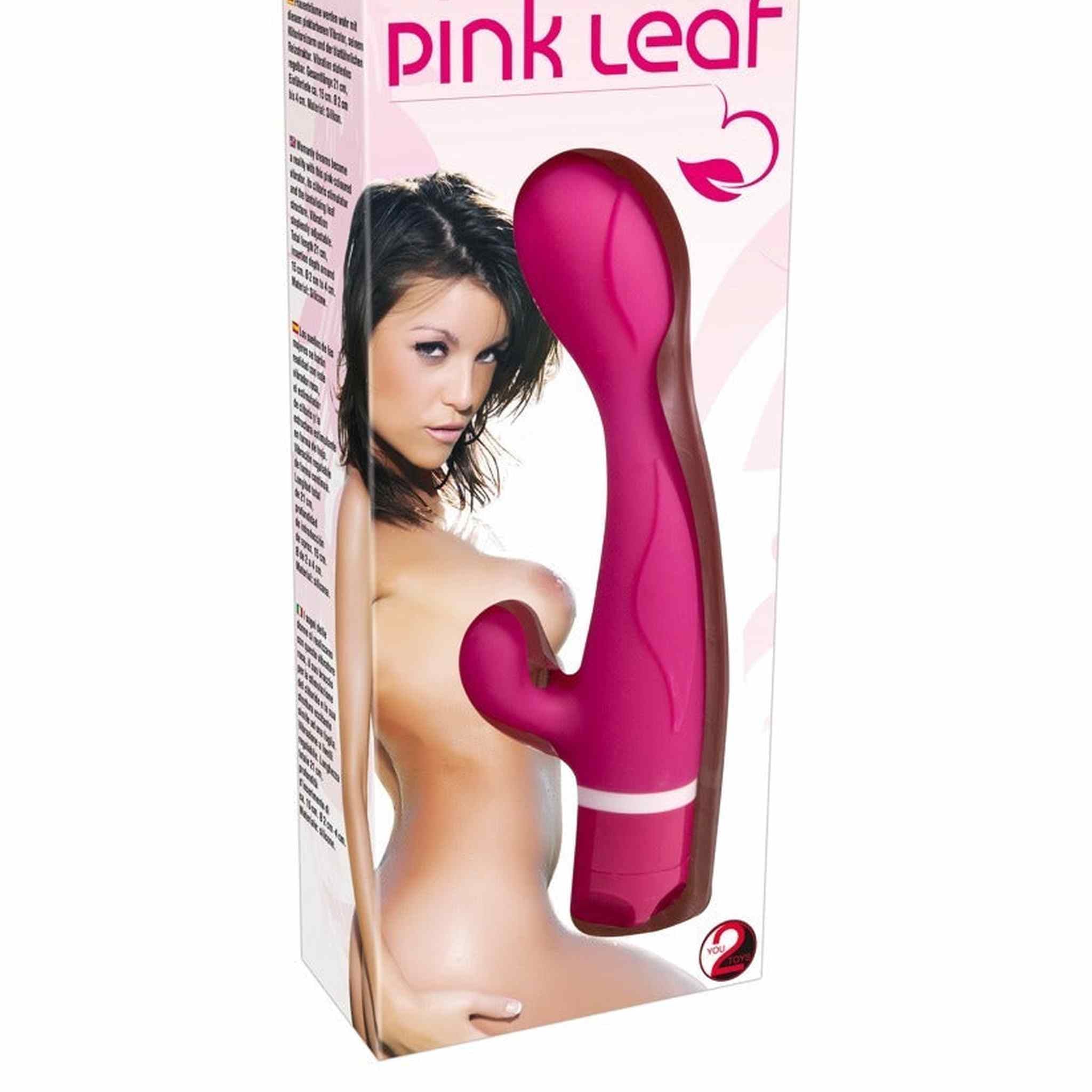 Pink Leaf Vibratore Rabbit in Silicone