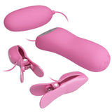 Pinze per capezzoli in silicone con vibrazione ed elettrostimolazione