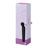 Confezione vibratore Planet Wand-er Nero vista laterale