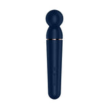 Pulsanti controllo vibratore Satisfyer Planet Wand-er blu scuro e rosa oro