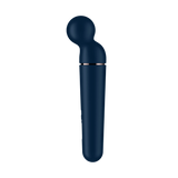 Profilo laterale vibratore a bastoncino Satisfyer Planet Wand-er blu e rosa oro