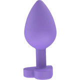 Plug anale silicone viola ToyJoy forma ergonomica base cuore