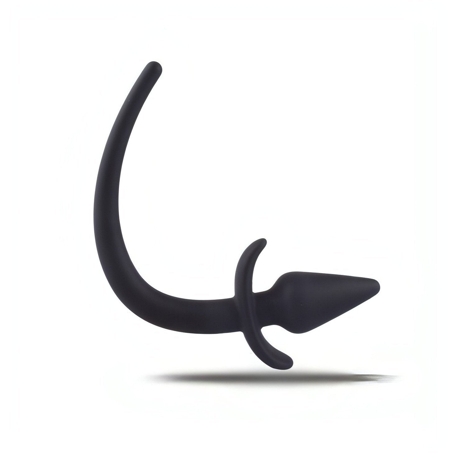 Anal Plug With Silicone Tail - Black