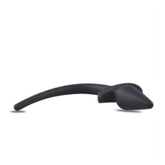 Anal Plug With Silicone Tail - Black