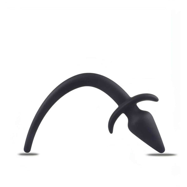 Plug Anale Con Coda Silicone - Nero