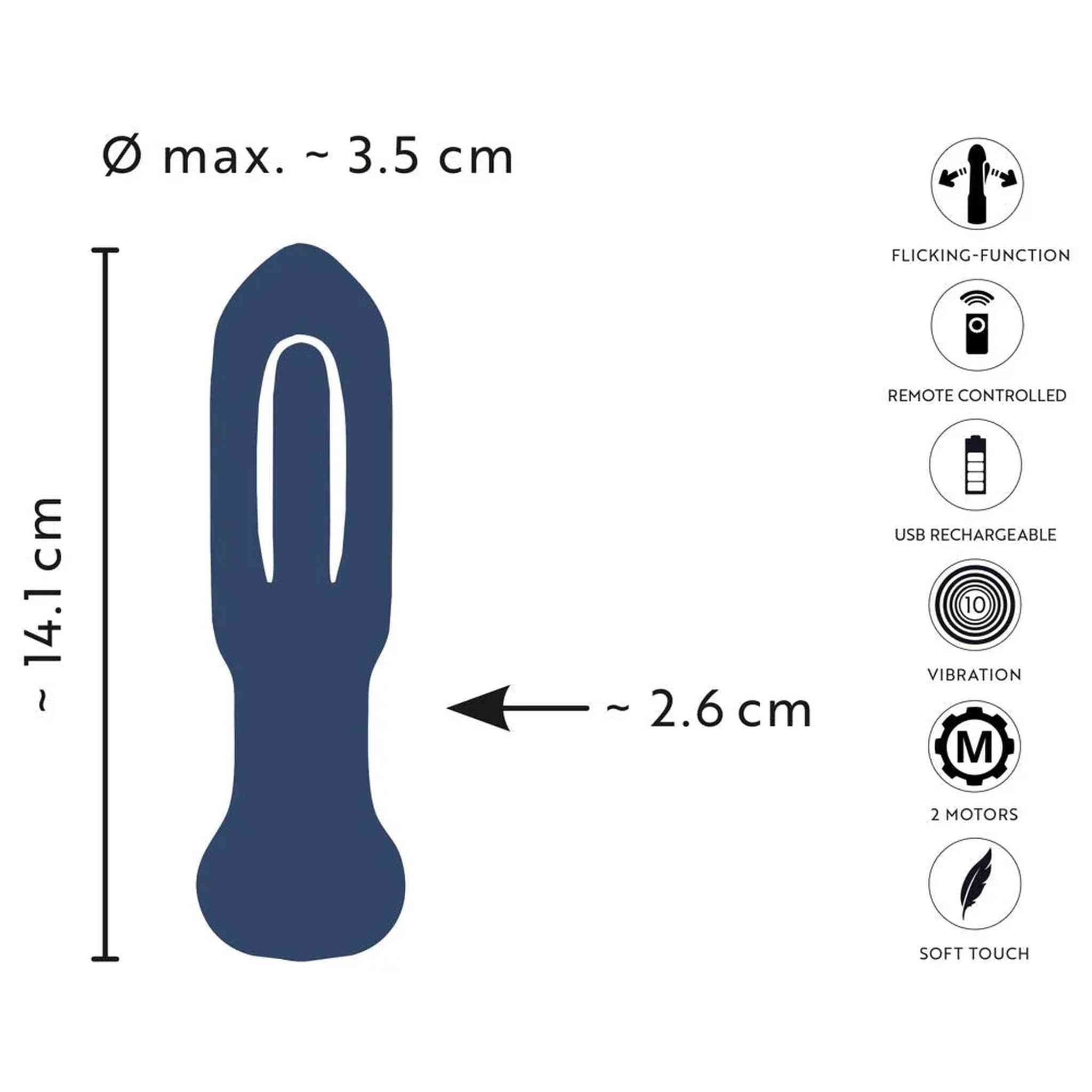 Flicking Toungue Butt Plug