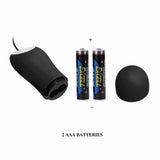Plug Anale Vibrante Design con glande scolpito - 12 Modalità Di Vibrazione, Nero