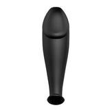 Plug Anale Vibrante Design con glande scolpito - 12 Modalità Di Vibrazione, Nero