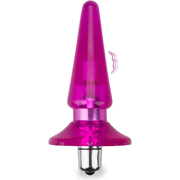 Plug Anale Vibrante Rosa Trasparente