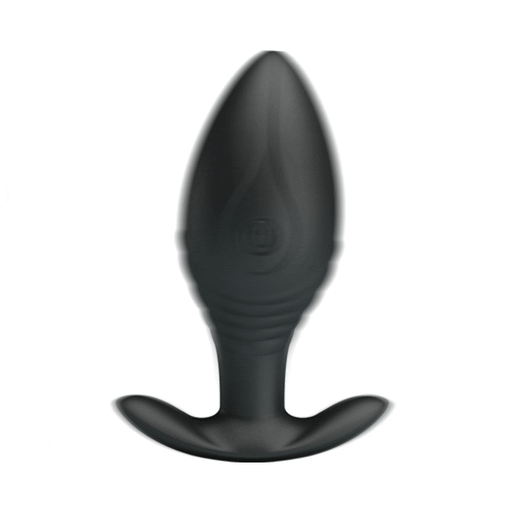 Plug Anale Wireless con Potente motore da 12 modalità di vibrazione - Ricaricabile, Impermeabile, Nero