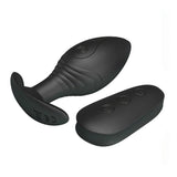 Plug Anale Wireless con Potente motore da 12 modalità di vibrazione - Ricaricabile, Impermeabile, Nero