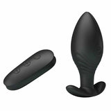 Plug Anale Wireless con Potente motore da 12 modalità di vibrazione - Ricaricabile, Impermeabile, Nero