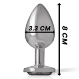 Plug Anale con Diamante Nero