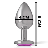 Plug Anale con Diamante Rosa